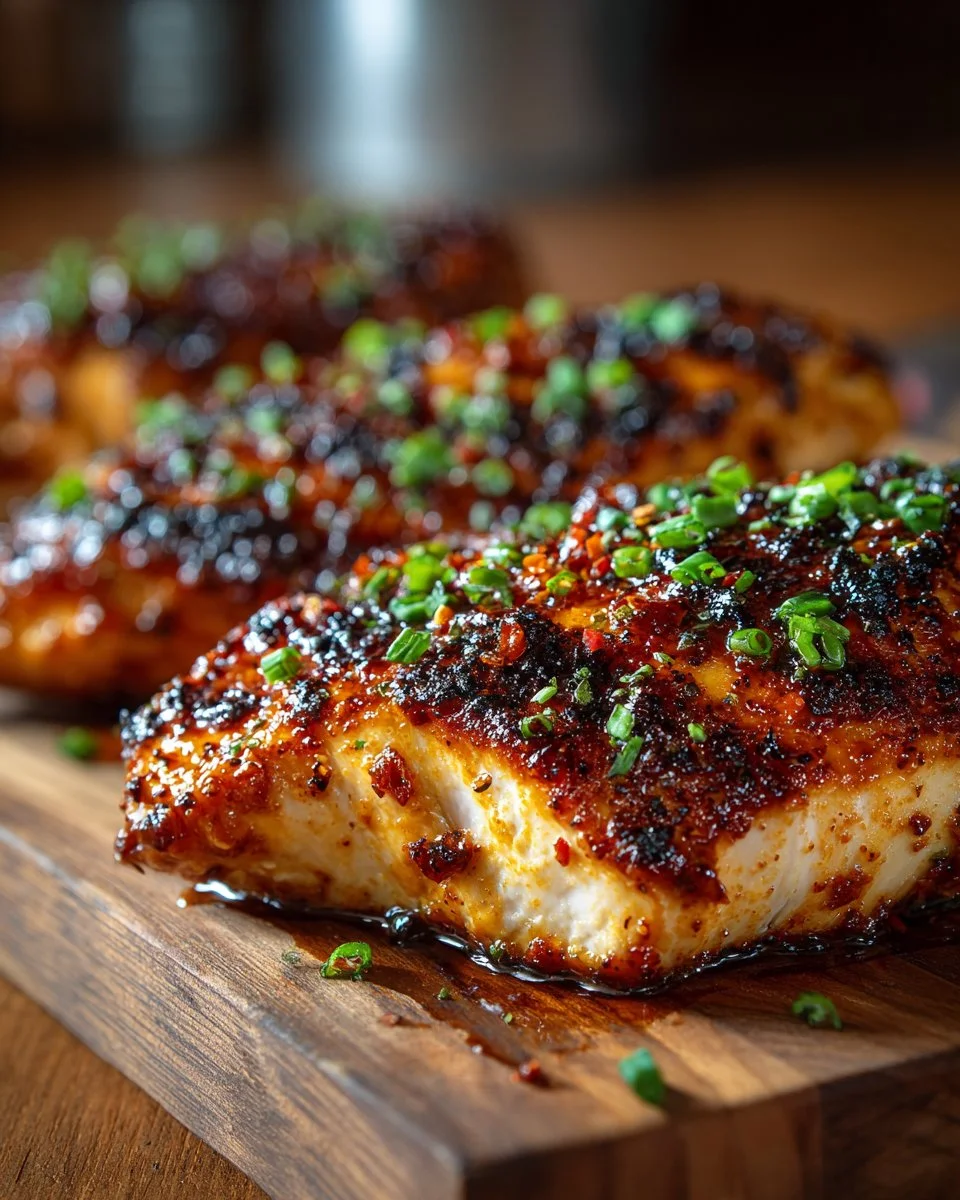 Delicious Cowboy BBQ bacon cheddar chicken on a grill.