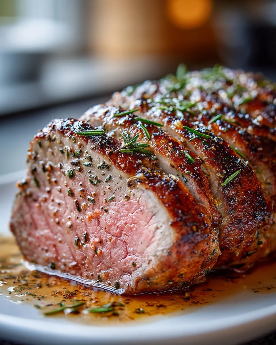 Juicy Million Dollar Roast Beef Tenderloin recipe with perfectly cooked beef