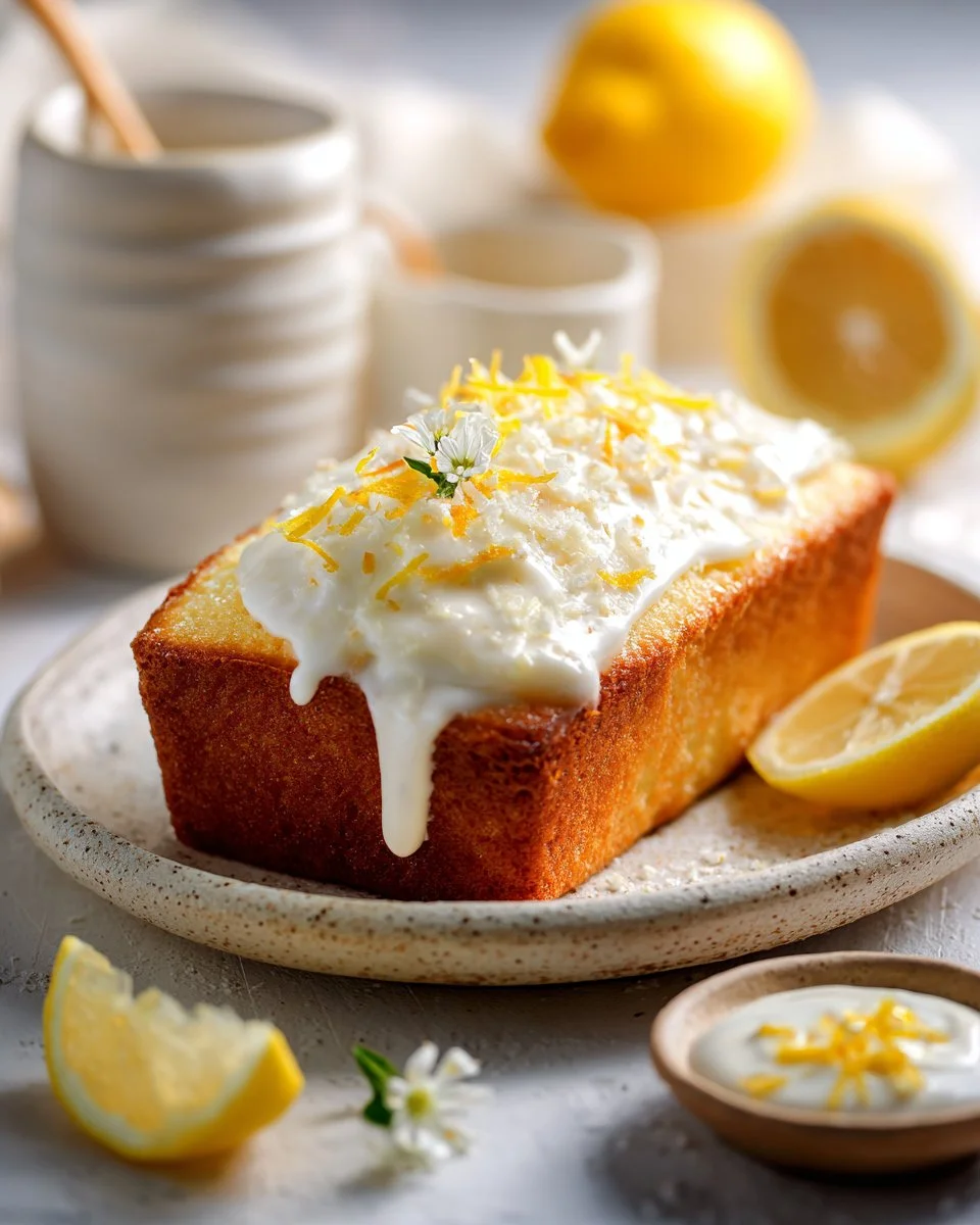 Delicious keto dessert lemon bread, perfect for low-carb dieters.