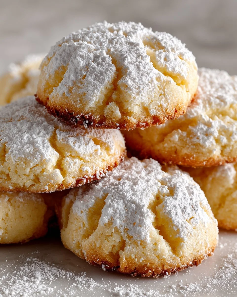 Traditional Italian butter cookies arranged on a plate