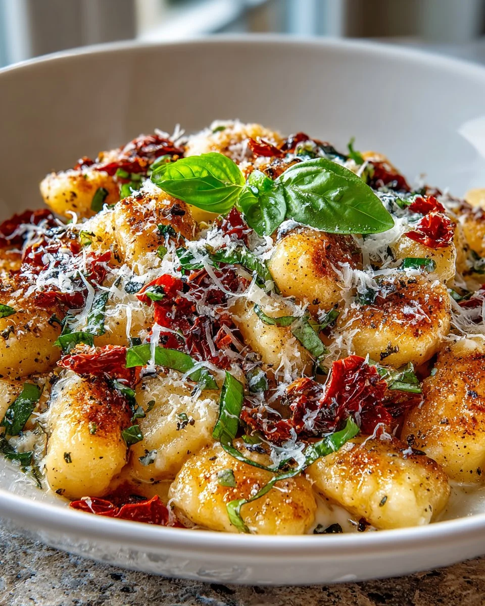 Baked Sun Dried Tomato Ricotta Gnocchi