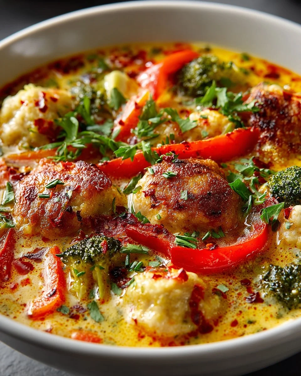 Best Coconut Curry Soup With Dumplings