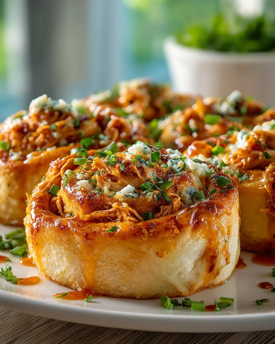 Cheesy Buffalo Chicken Pinwheels