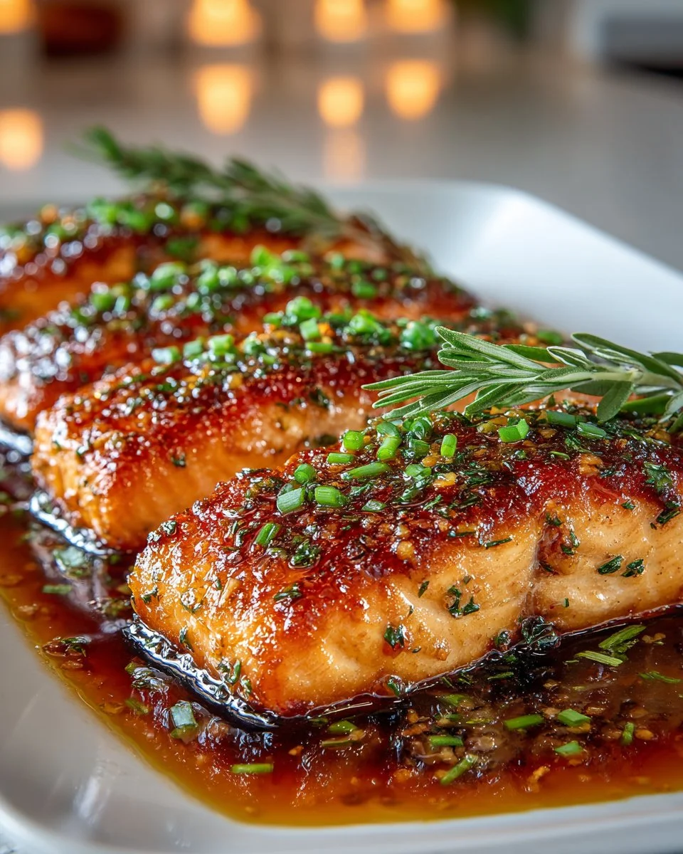 Honey Pineapple Glazed Salmon