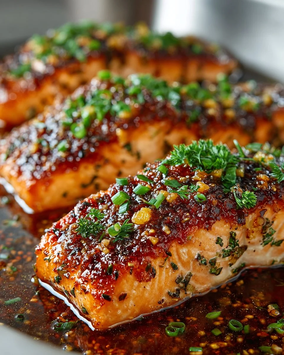 Honey Pineapple Glazed Salmon