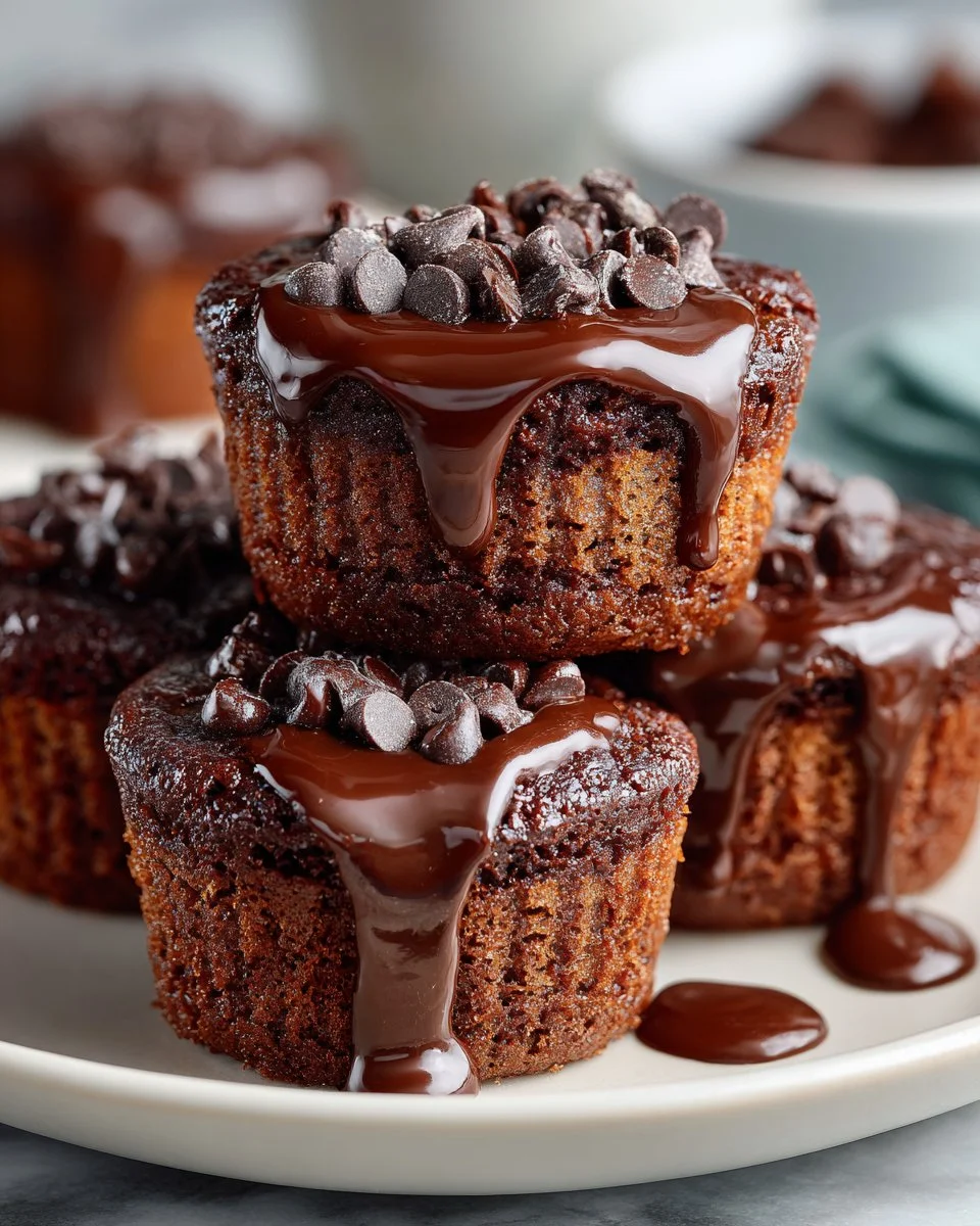 Mini Chocolate Hazelnut Brownie Bites