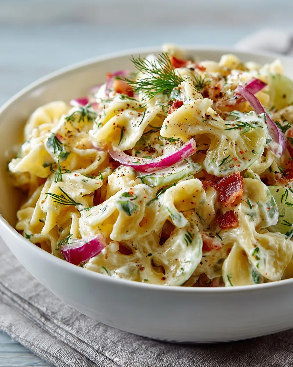 Mouthwatering Dill Pickle Pasta Salad