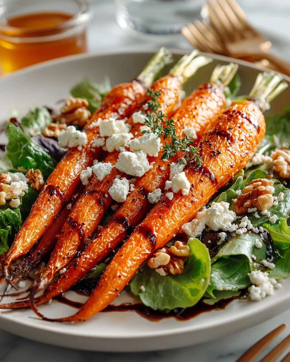 Roasted Carrot and Goat Cheese Salad
