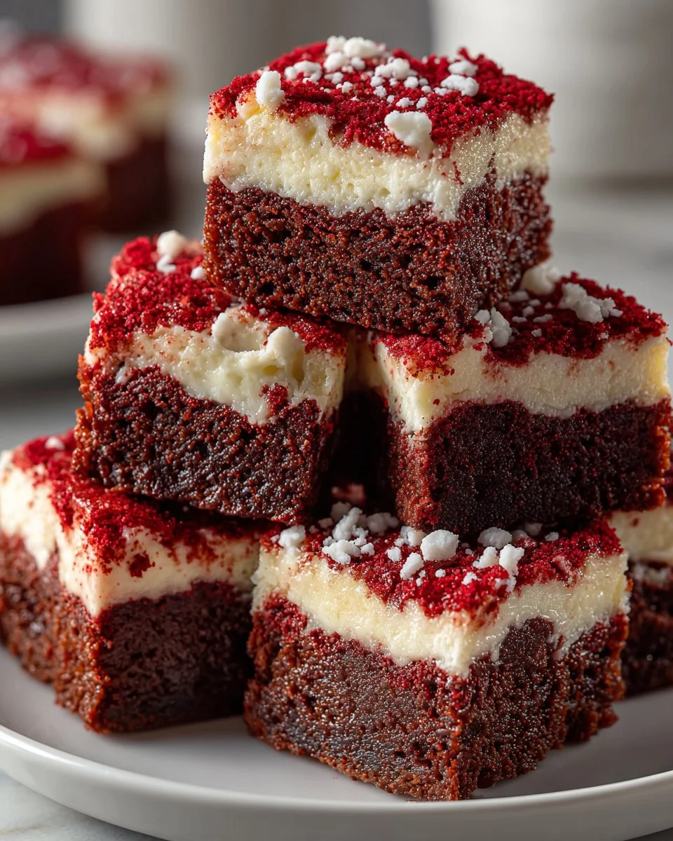 Sweet Red Velvet Brownie Bites