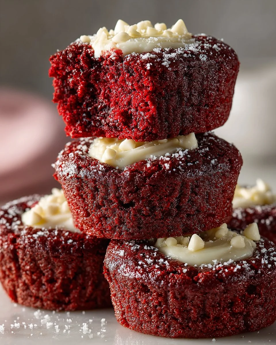 Sweet Red Velvet Brownie Bites