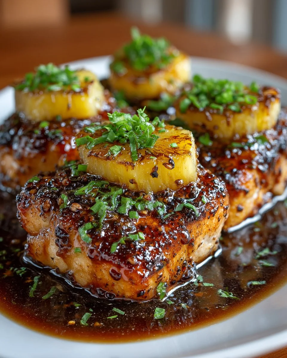 Teriyaki Pineapple Glazed Mahi Mahi