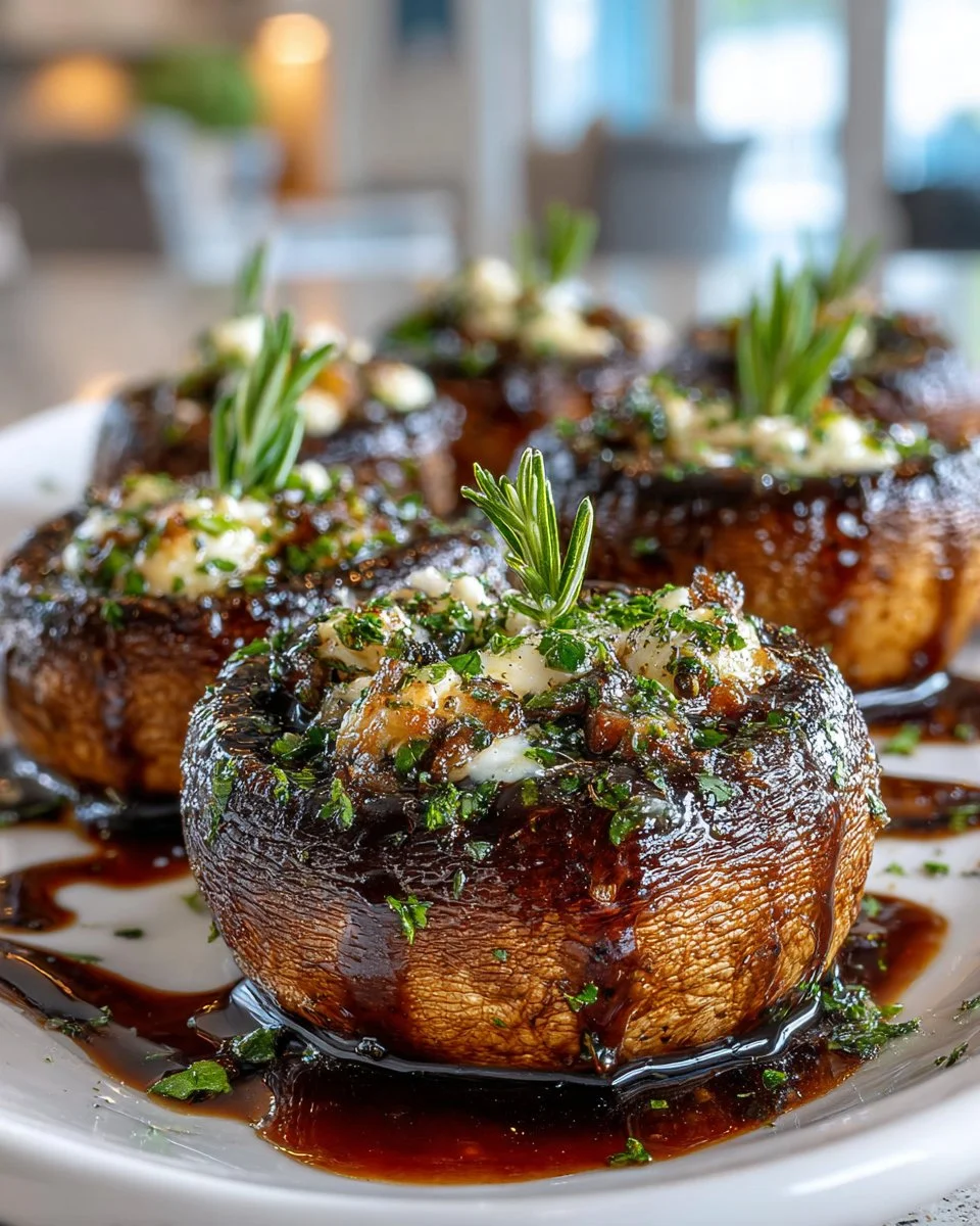 Balsamic Marinated Grilled Portobello Mushrooms