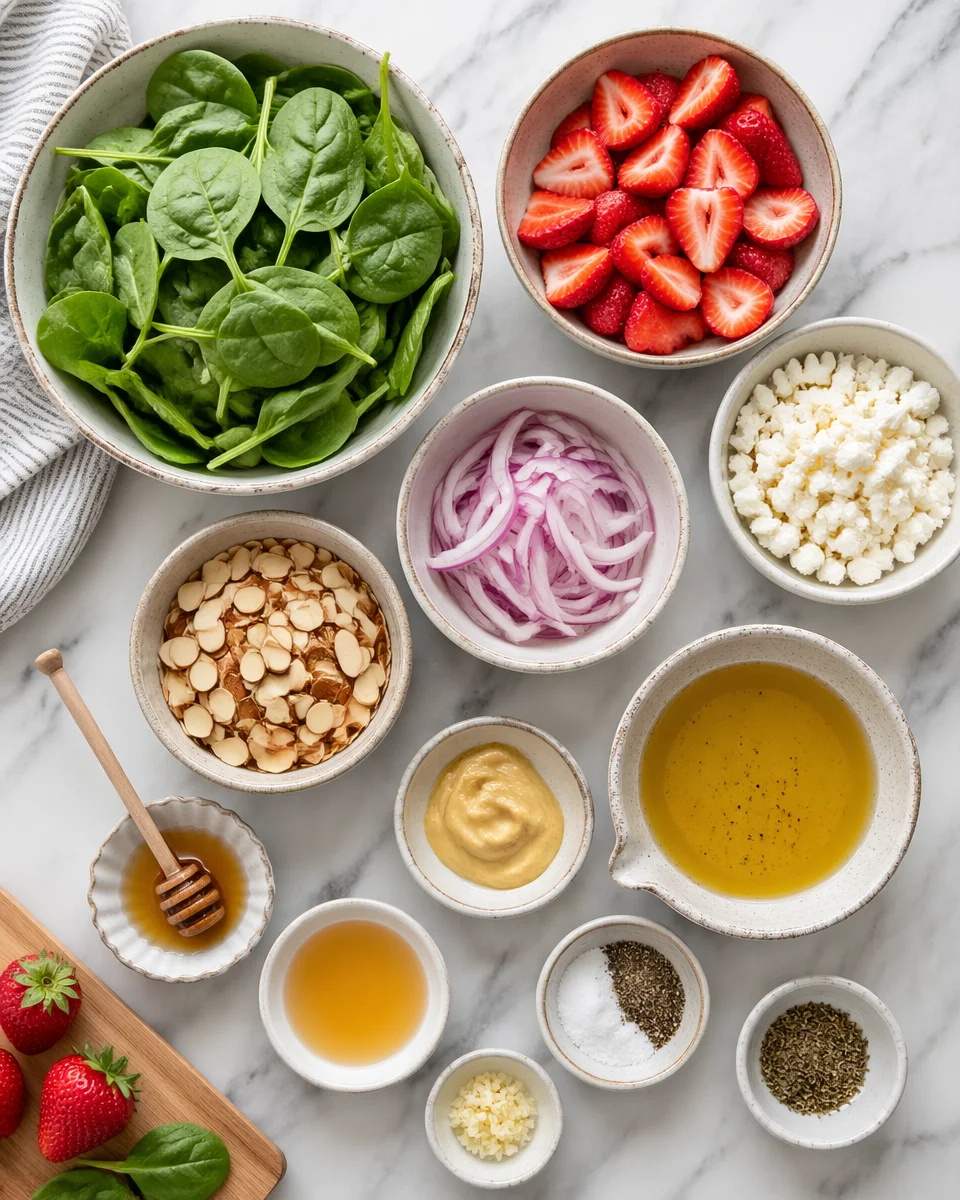 Best Summer Strawberry and Spinach Salad