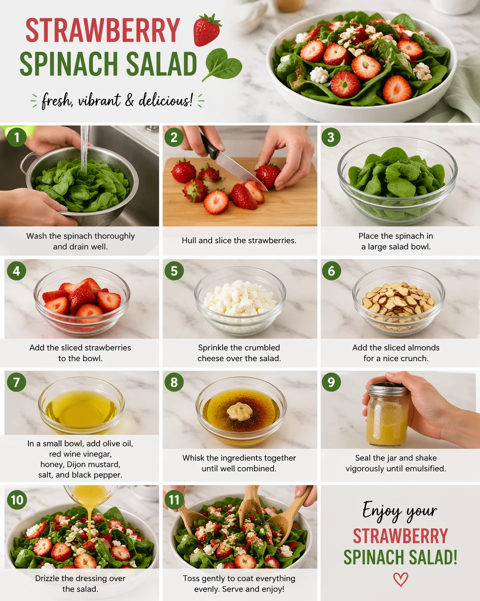 Best Summer Strawberry and Spinach Salad