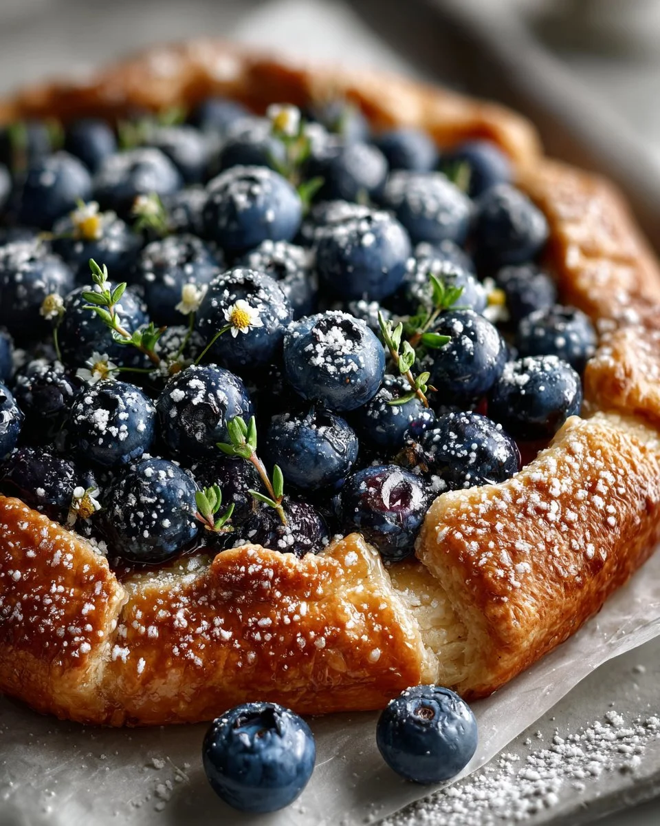 Blueberry Chamomile Galette