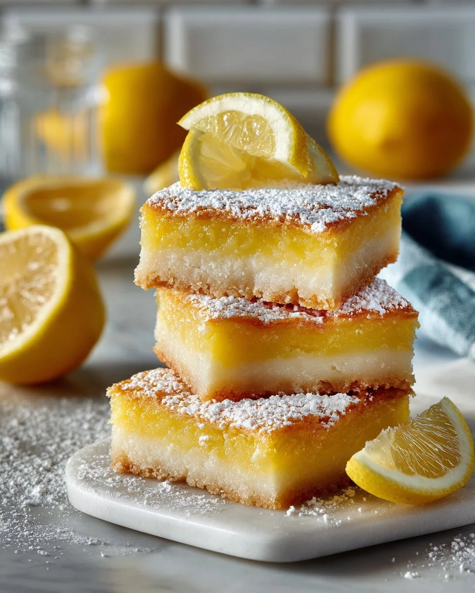 Classic Lemon Bars with Shortbread Crust