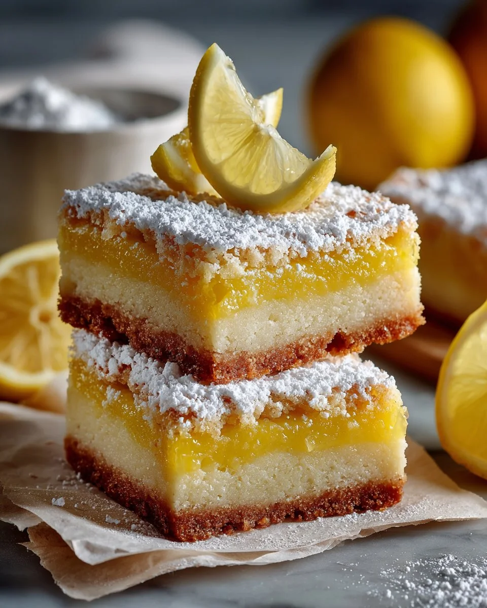 Classic Lemon Bars with Shortbread Crust