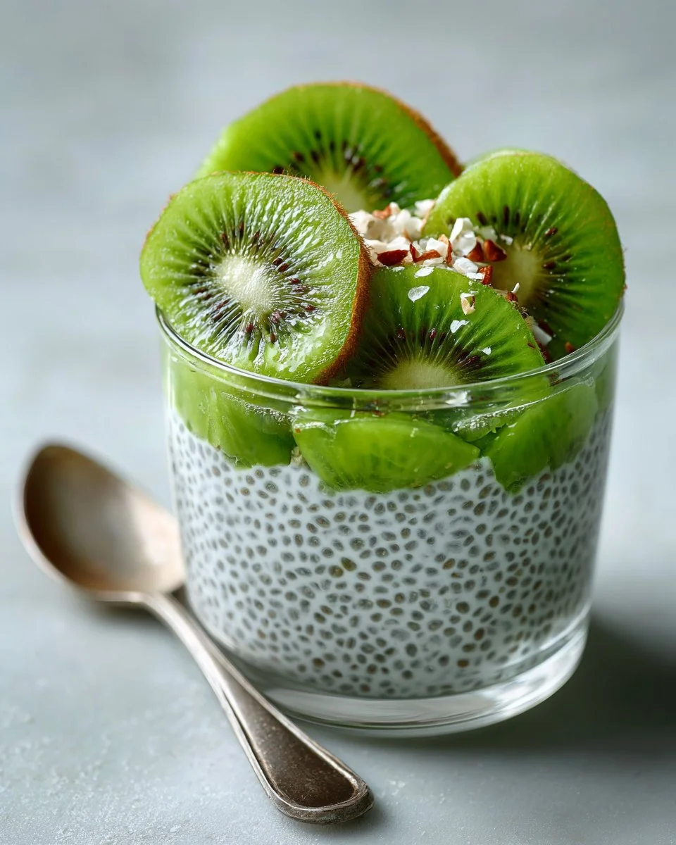 Coconut Chia Pudding with Fresh Kiwi
