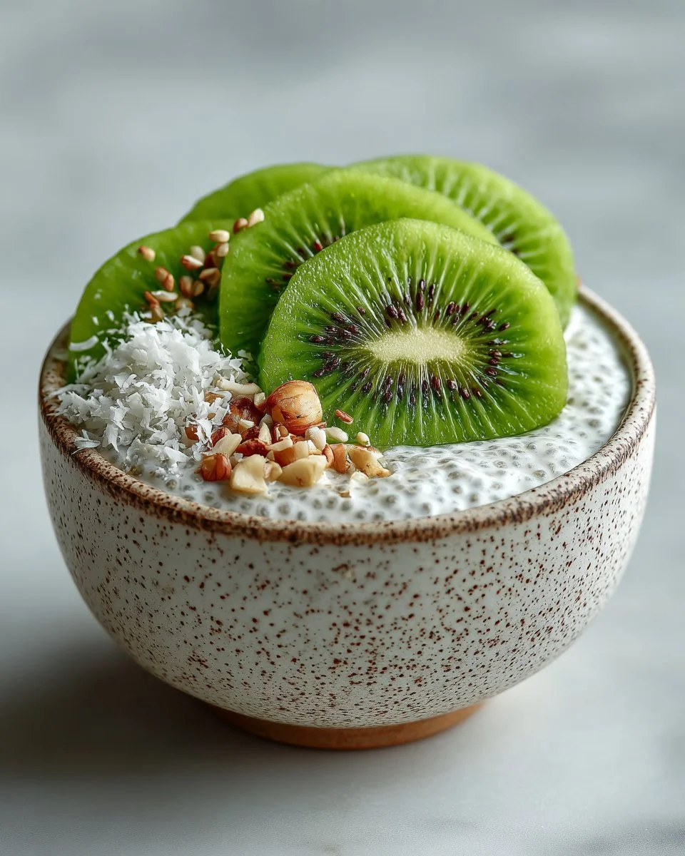 Coconut Chia Pudding with Fresh Kiwi