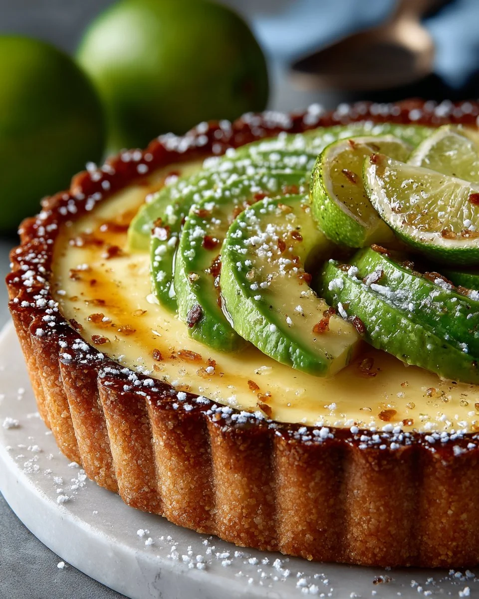 Creamy Avocado Lime Tart