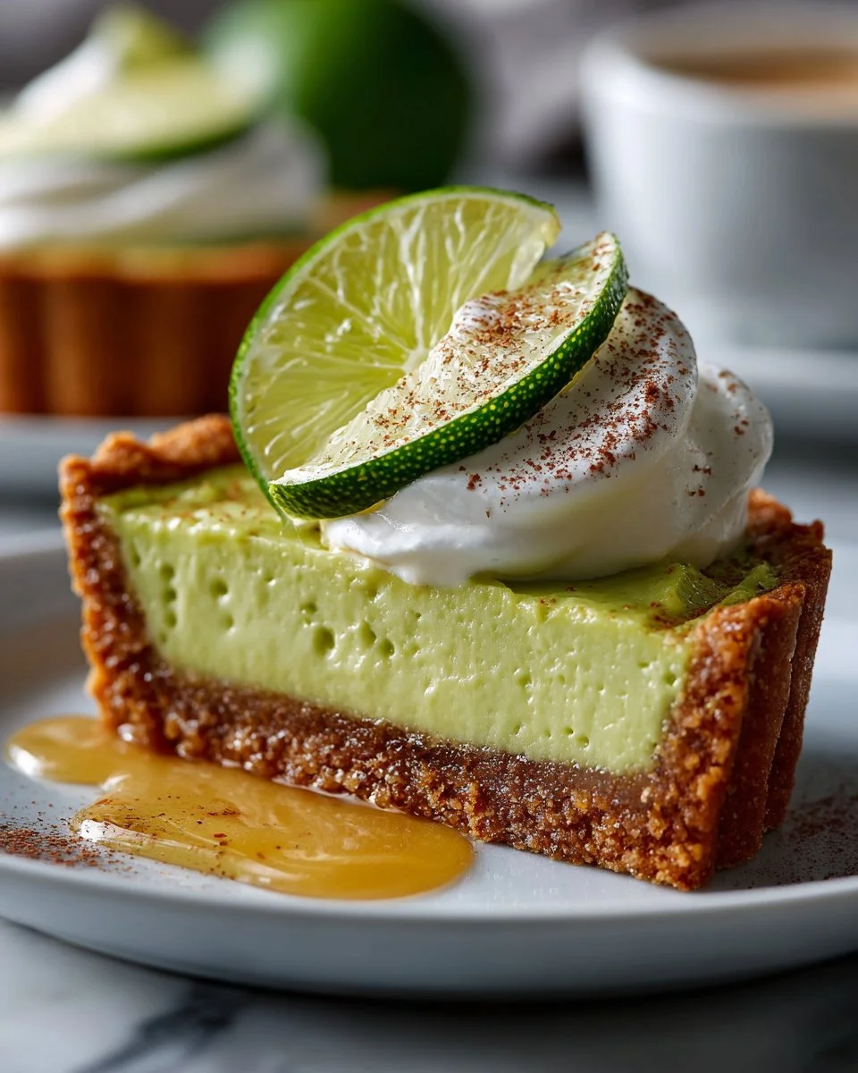 Creamy Avocado Lime Tart