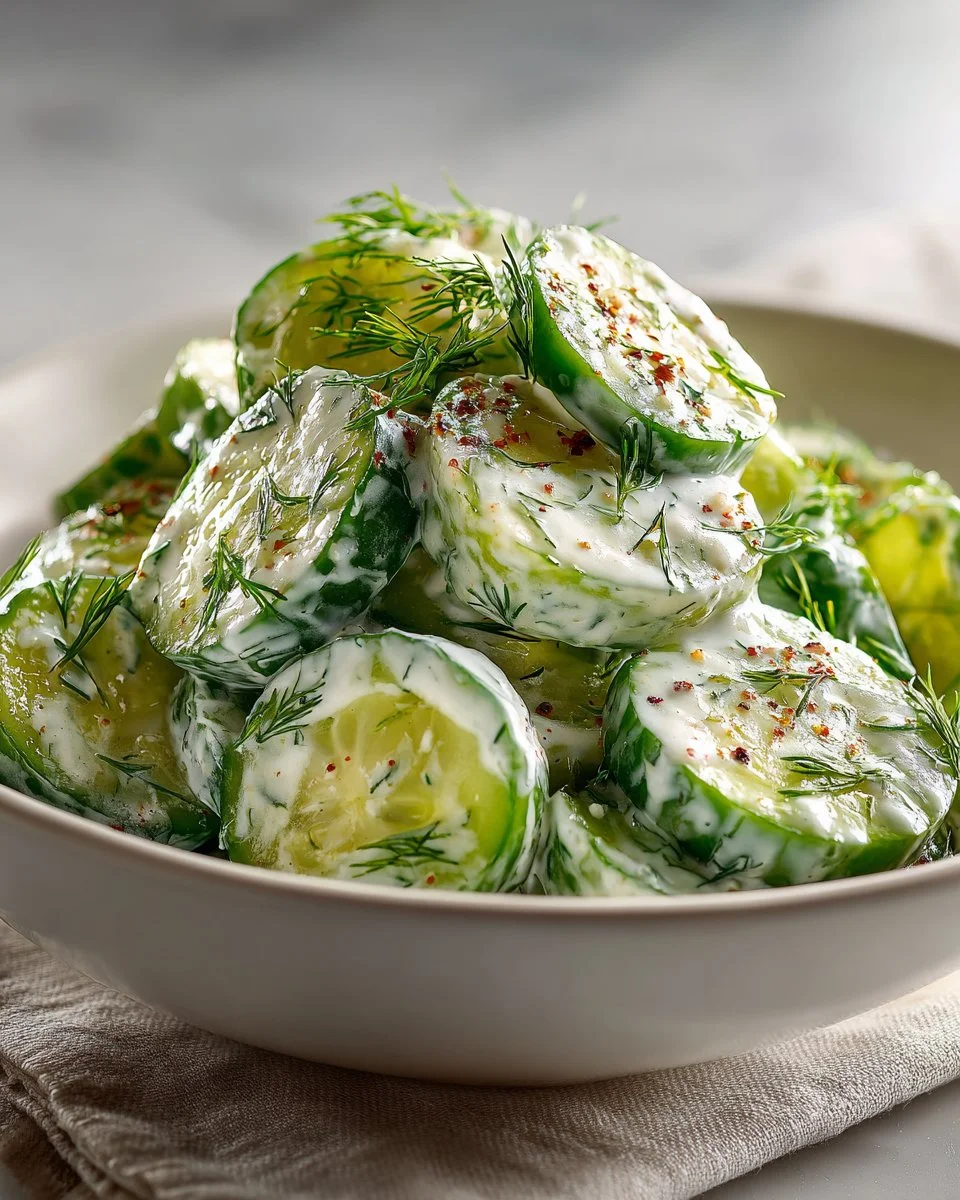 Creamy Dill and Cucumber Salad