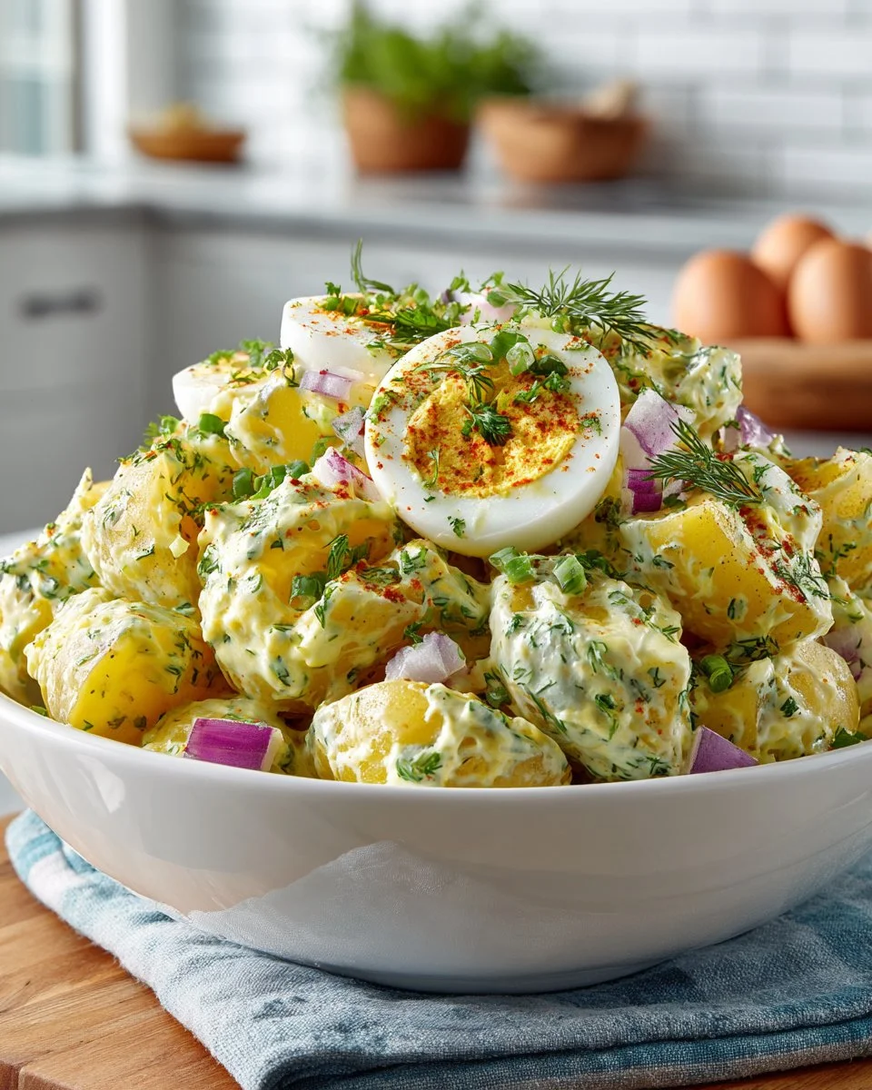 Creamy Dill Potato Salad with Egg