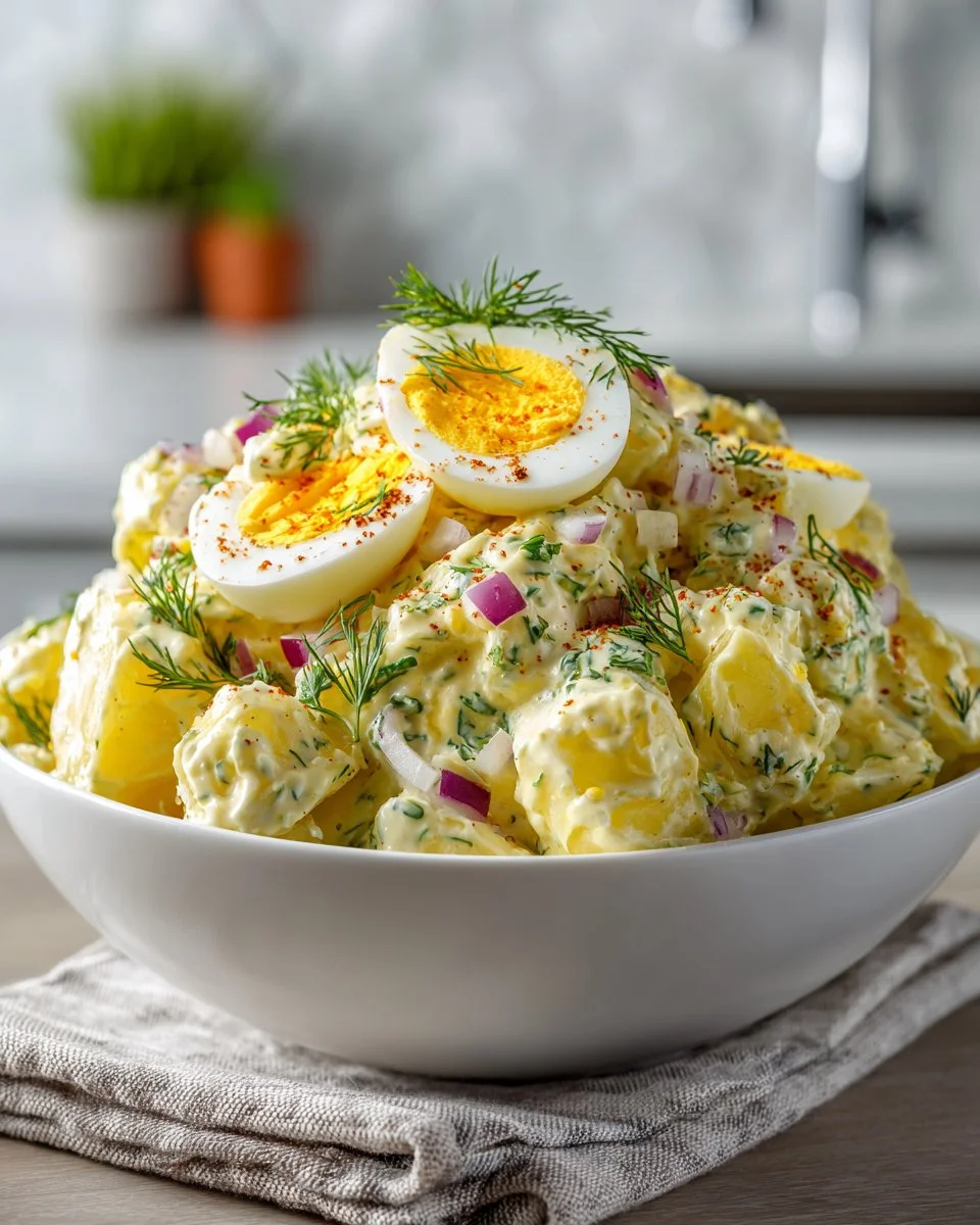 Creamy Dill Potato Salad with Egg
