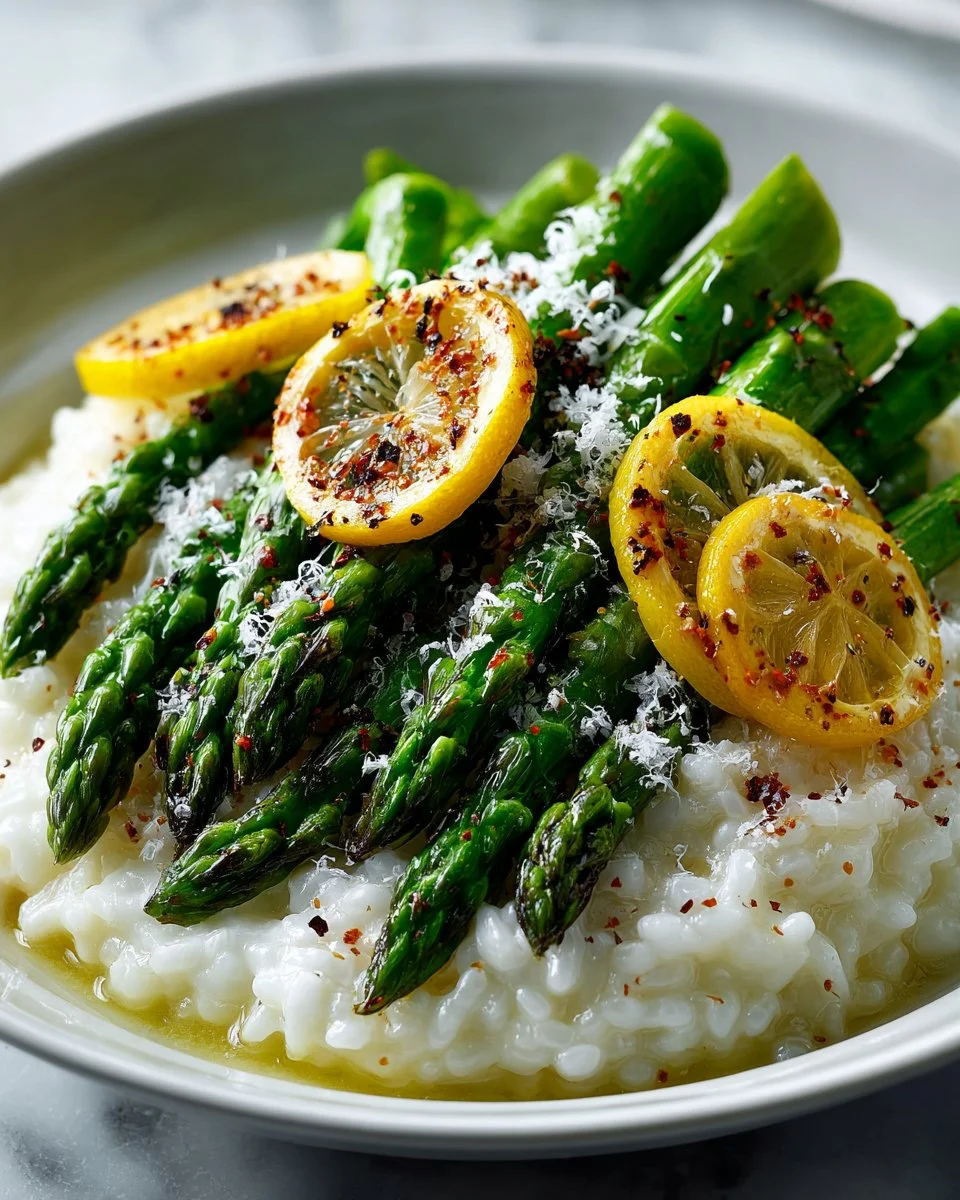 Creamy Lemon Asparagus Risotto