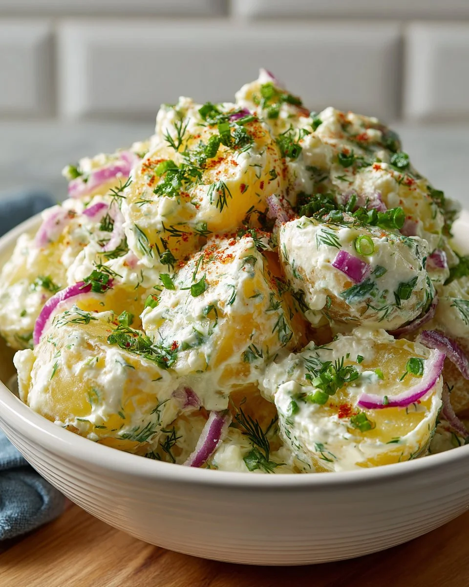 Creamy Potato Salad with Fresh Herbs