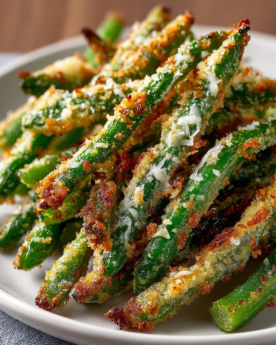 Crispy Baked Green Bean Fries