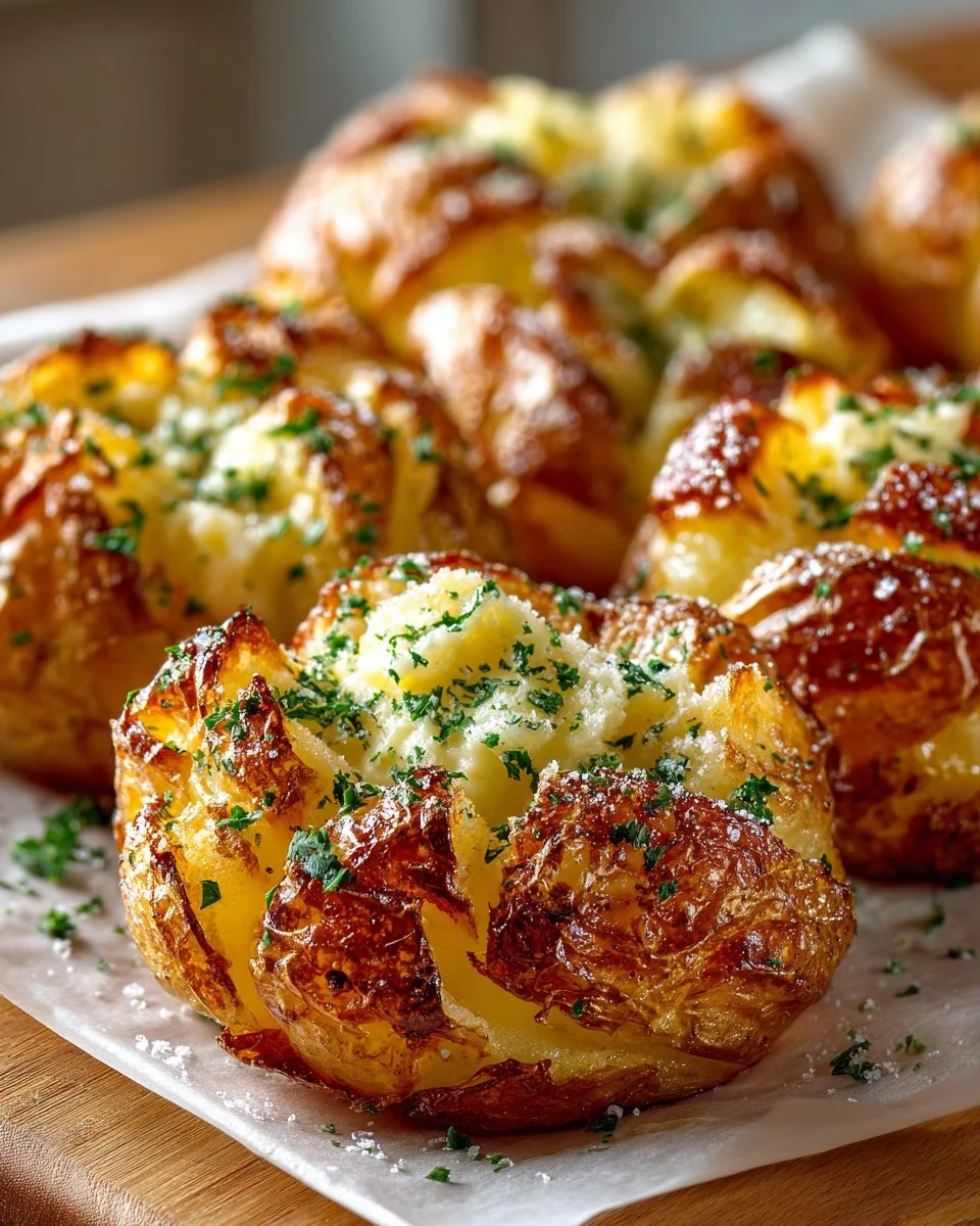 Crispy Smashed Potatoes with Garlic Aioli