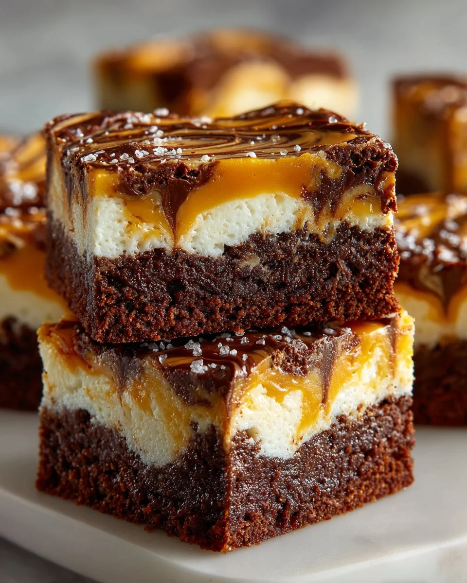 Dulce de Leche Swirled Brownies