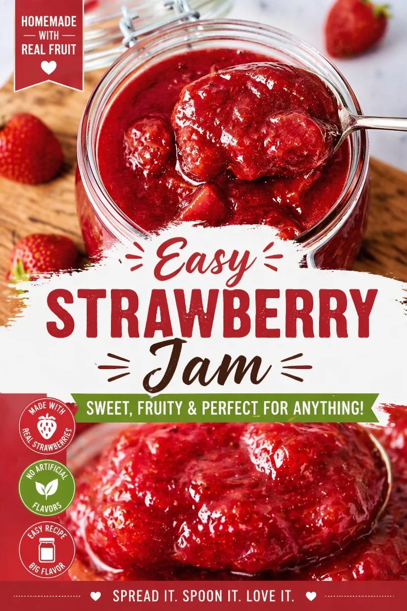Easy Strawberry Rhubarb Compote Dessert