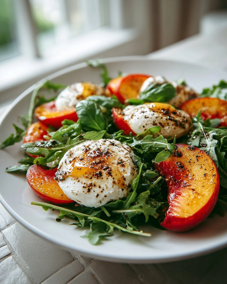 Fresh Peach and Mozzarella Salad