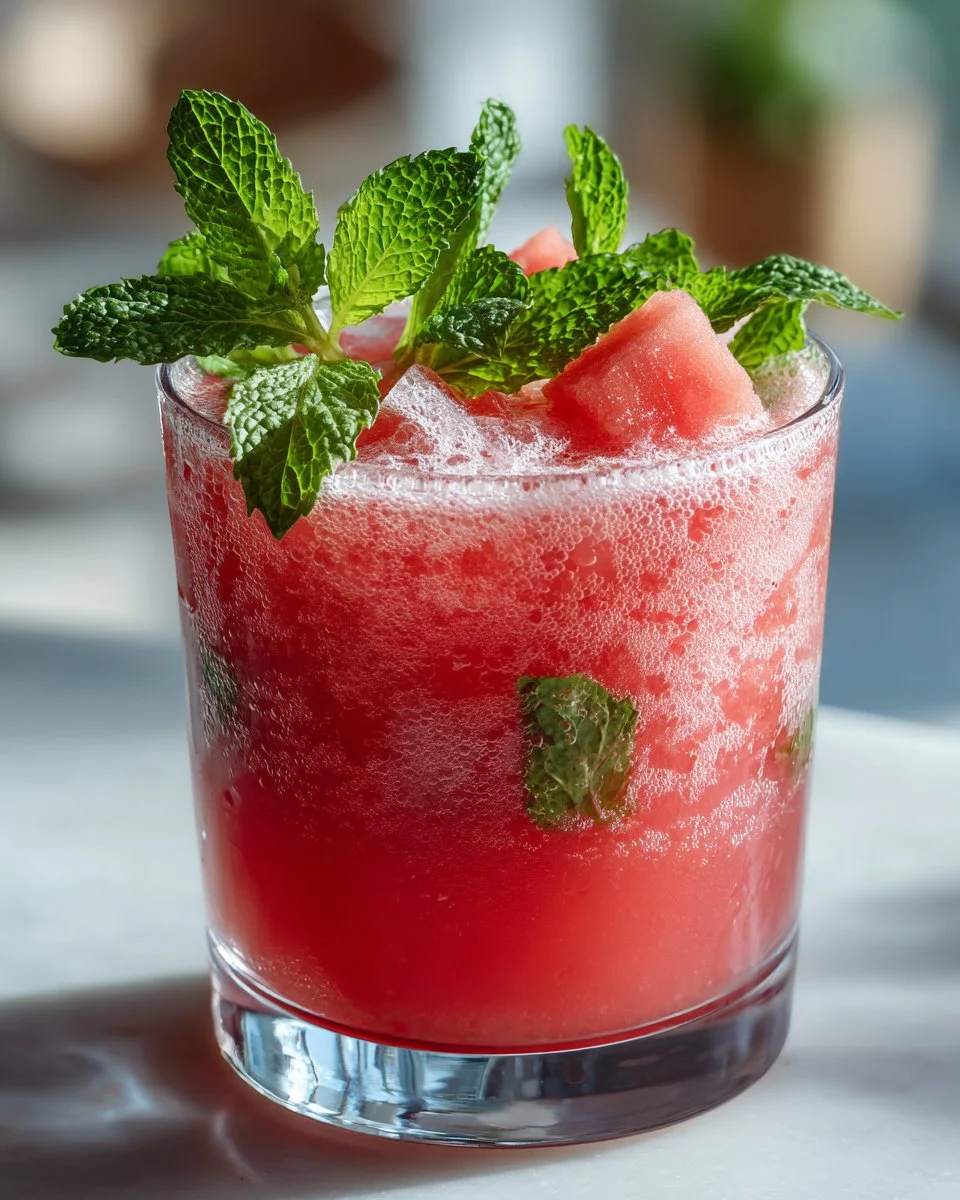 Fresh Watermelon Mint Agua Fresca