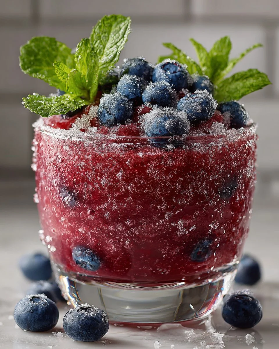 Frozen Blueberry Lemonade Slush