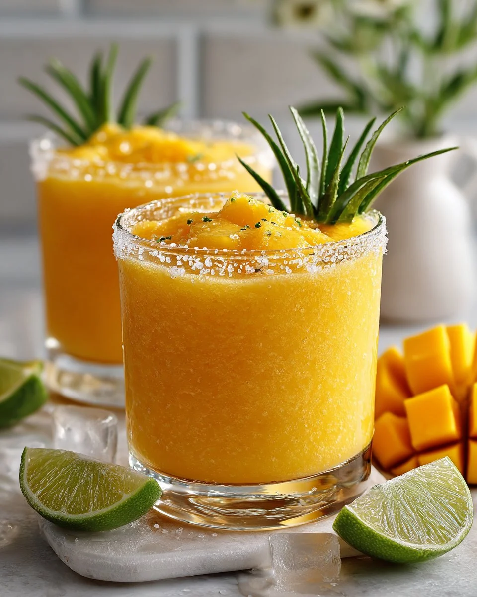 Frozen Mango Margarita Mocktail