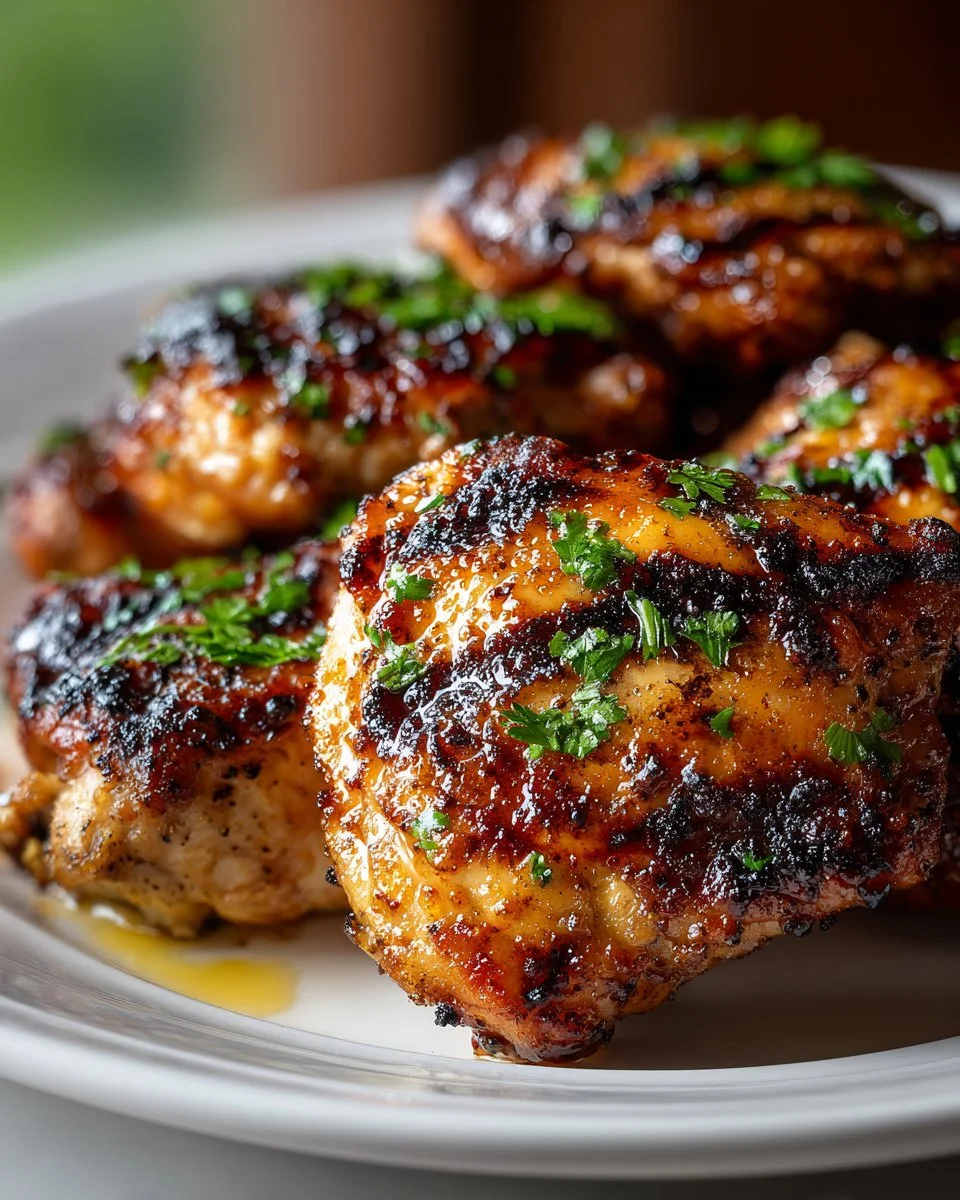 Grilled Honey Lime Halal Chicken Thighs