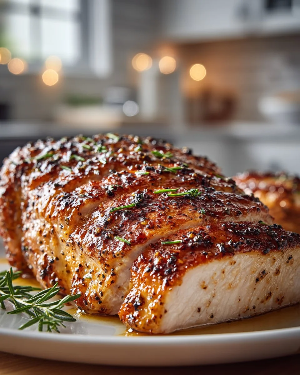Grilled Honey Mustard Turkey Breast