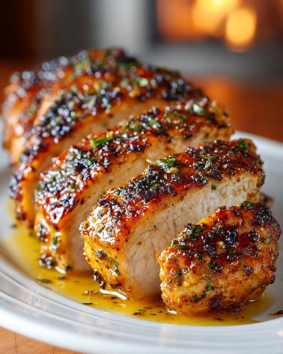 Grilled Honey Mustard Turkey Breast