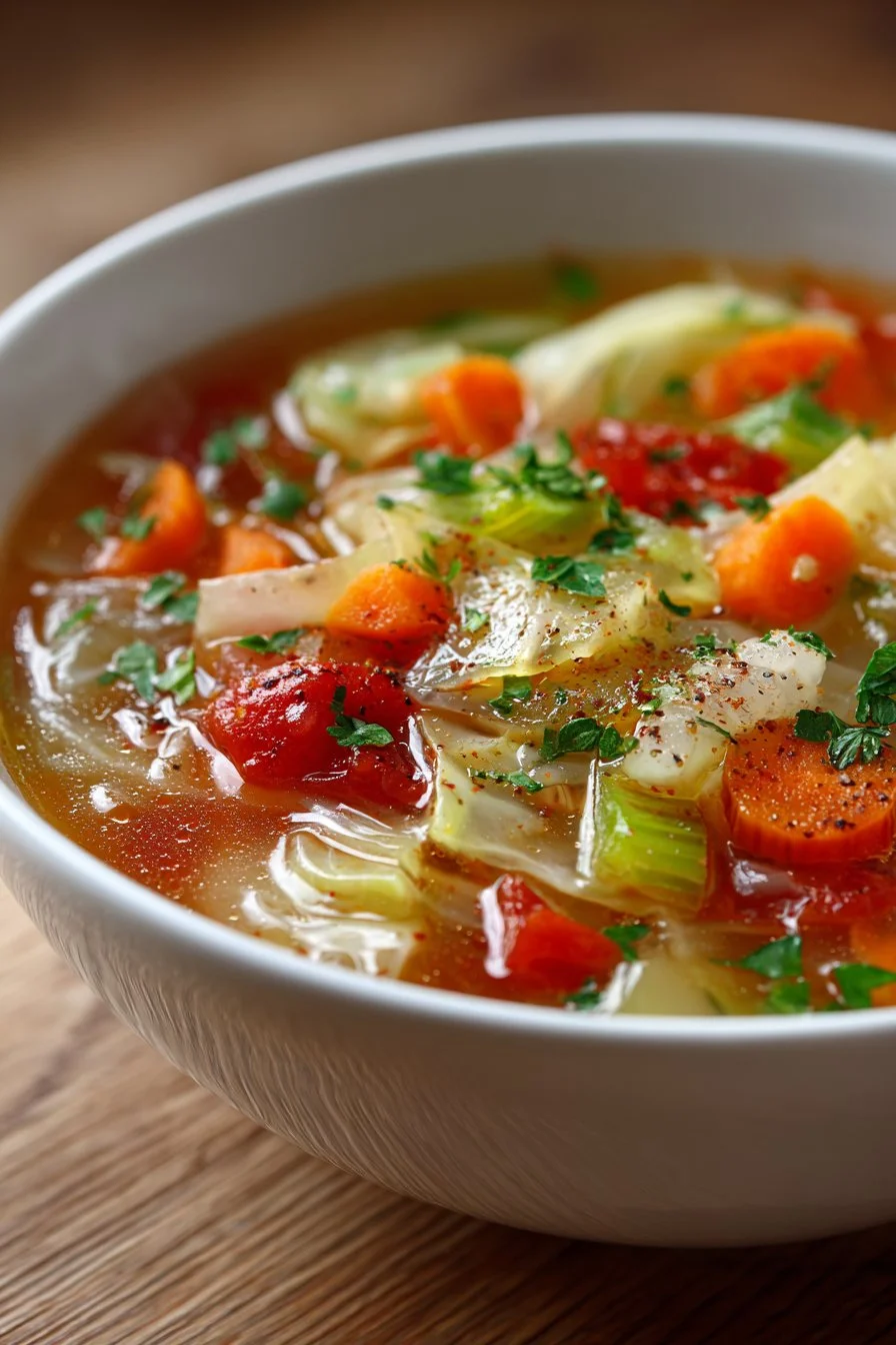 Healthy Comforting Cabbage Soup