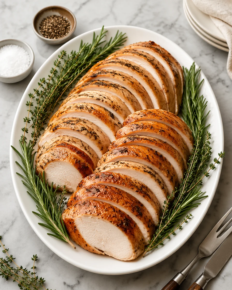 Healthy Garlic Herb Turkey Breast Roast