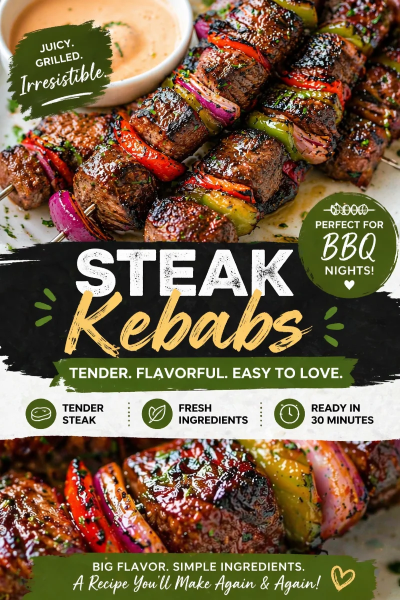 Healthy Grilled Beef and Vegetable Skewers