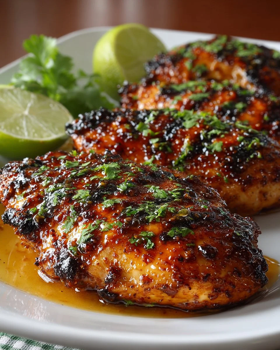 Honey Lime Glazed Grilled Chicken