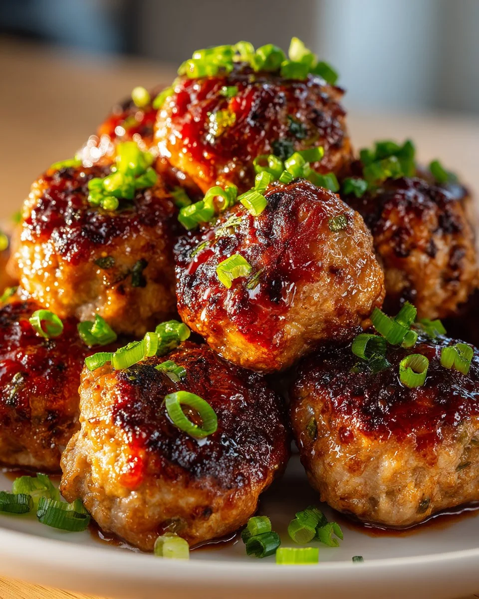 Honey Sriracha Turkey Meatballs