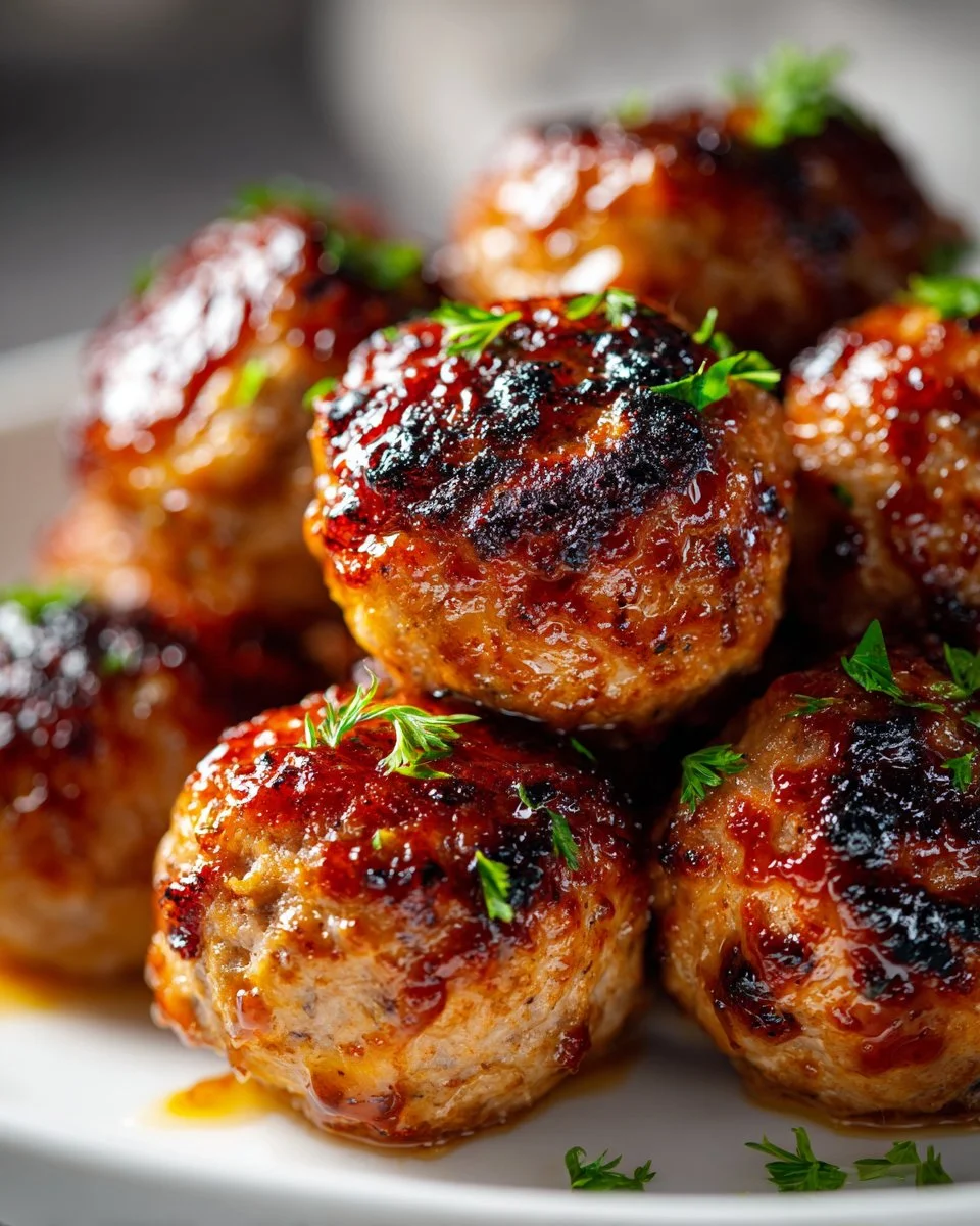 Honey Sriracha Turkey Meatballs