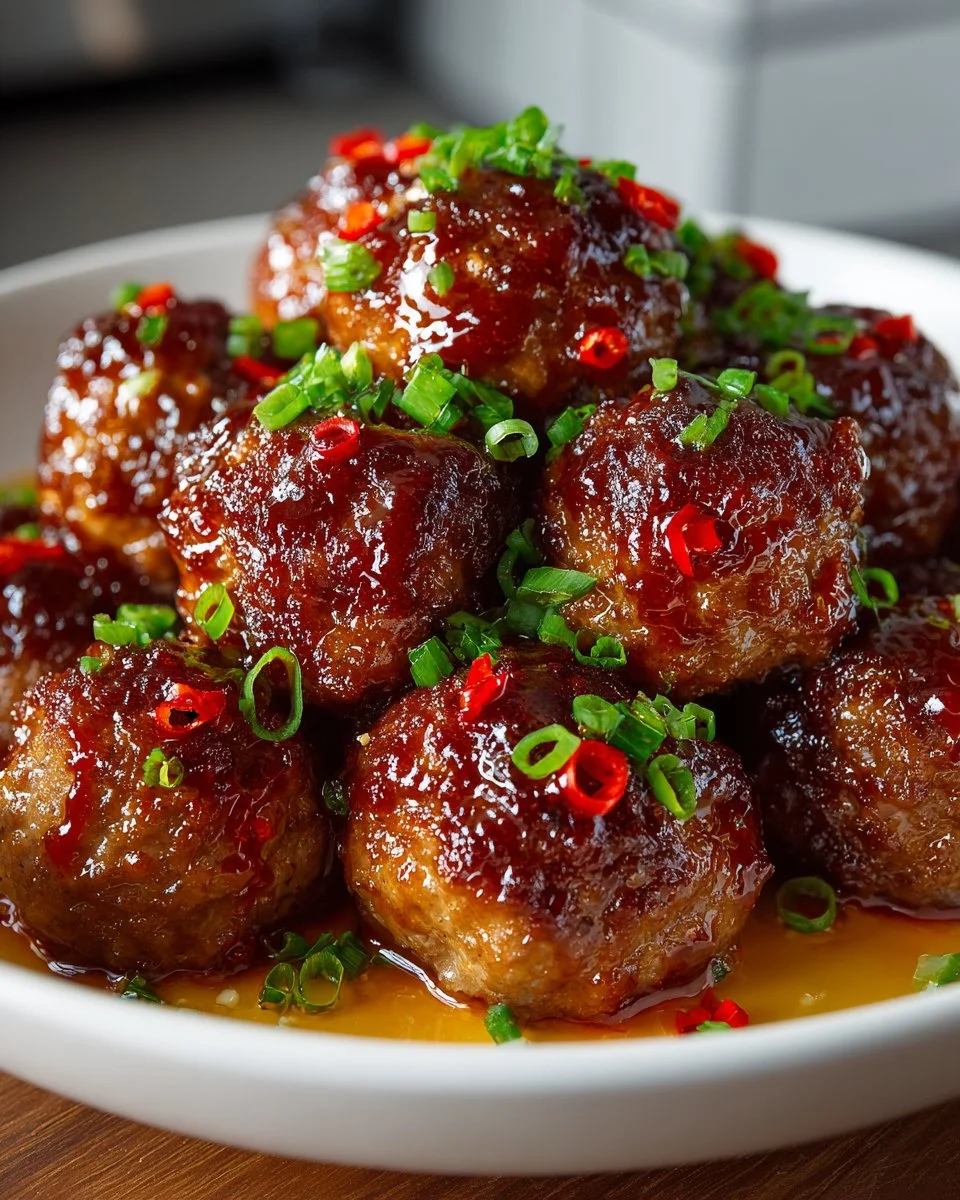 Honey Sriracha Turkey Meatballs