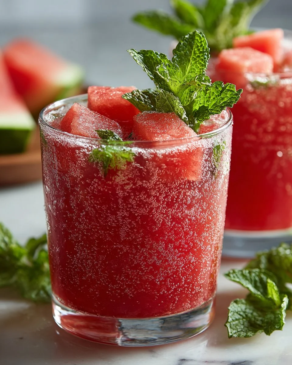 Iced Watermelon Mint Cooler