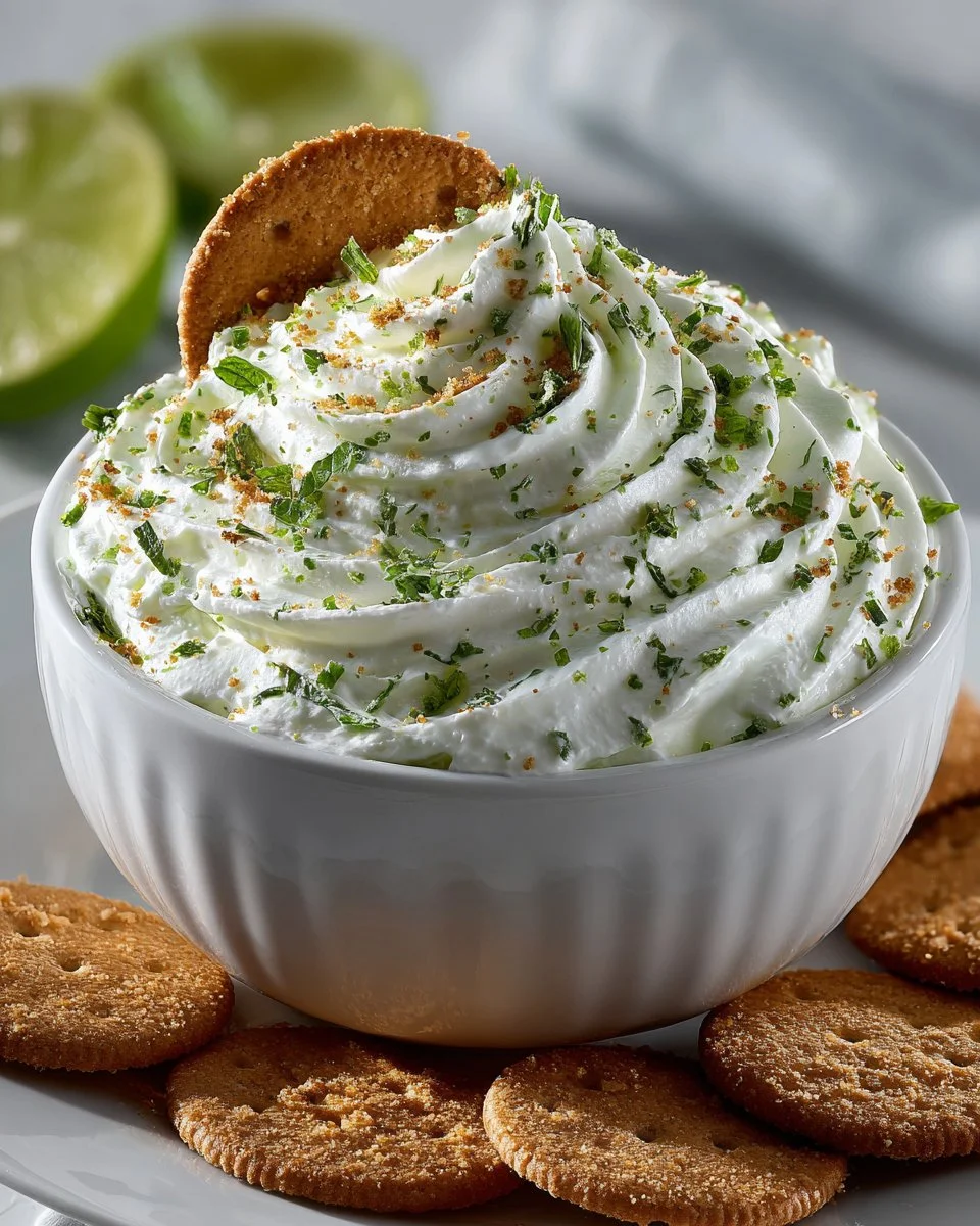 Key Lime Pie Dip with Graham Crackers